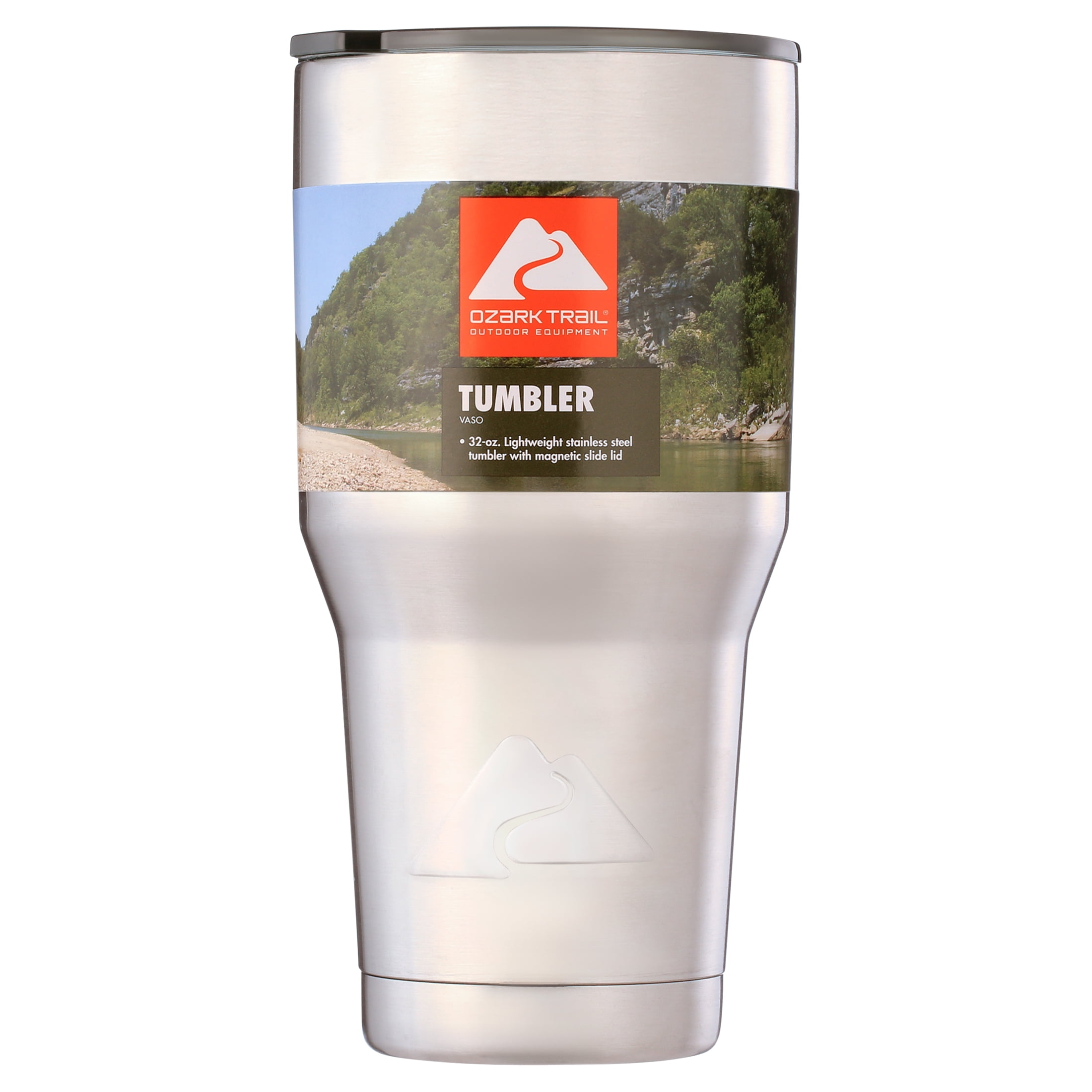 (3 pack) Ozark Trail 32 oz Stainless Steel Insulated Tumbler, Silver