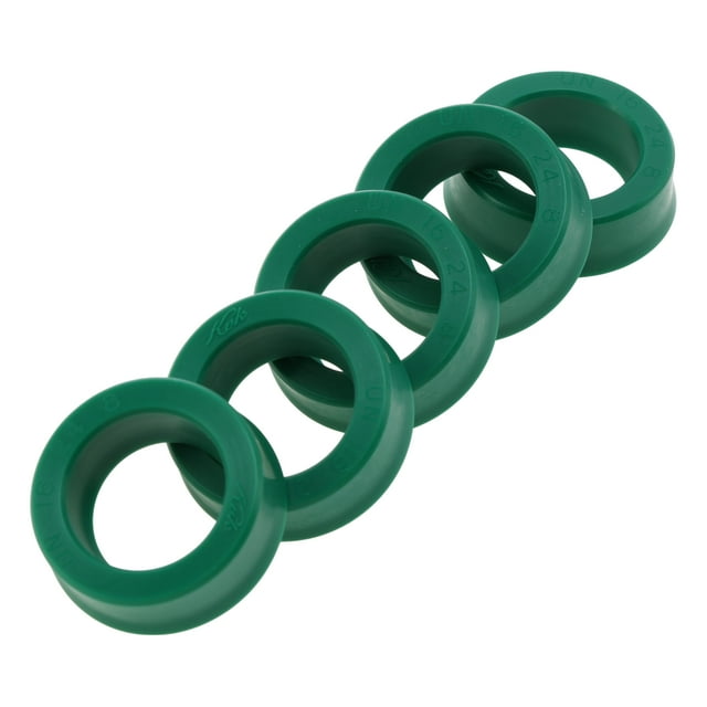 Sellos de Aceite Universales Labio UN de Bargains Únicos 16x24x8mm Alta Presión TPU Verde 5 Pcs