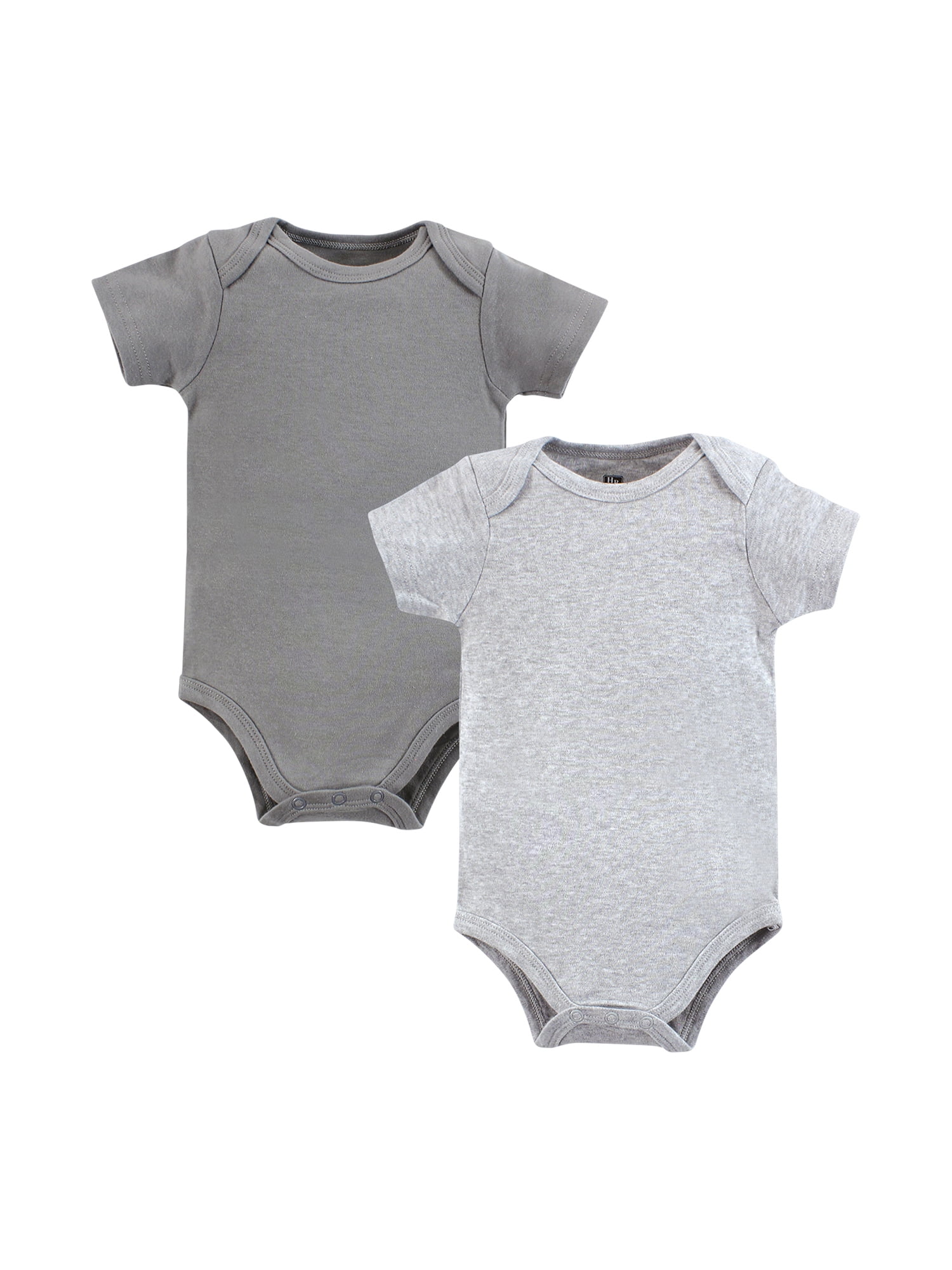 Hudson Baby Unisex Short Sleeve Bodysuits, 10-Pack, Sizes Newborn-24 Months