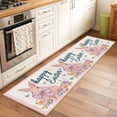 thumbnail image 3 of Easter Rabbits Area Rugs Collection 2'x6', Spring Floral Cute Bunny Butterflies Pink Non Slip Indoor Rectangle Throw Runner Rug Floor Mat Carpet for Living Room Dining Table Bedroom Nursery, 3 of 9