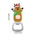 thumbnail image 3 of Cartoon Christmas Beer Bottle Opener Magnetic Refrigerator Sticker Household Tool with Festive Design & Stainless Steel, 3 of 6