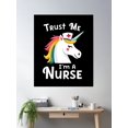 thumbnail image 2 of Trust Me I'M A Nurse – Cute Unicorn Nurse Poster Wall Art, Modern Wall Decor, 16x24 UNFRAMED, 2 of 3