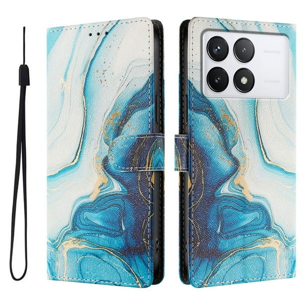 FOXDOCK Funda Tipo Cartera para Xiaomi 14T Pro con Soporte y Correa – Diseño de Patrones Lindos