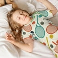 thumbnail image 5 of Gaeub Racket and Tennis Ball Print 2-Piece Pajamas Set,Toddler Kid Short Sleeve Pjs Pants Set,Summer Sleepwear for Kids,Boys Girls Jammies Sets-X-Large, 5 of 6