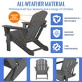 WUTUTUEE Adirondack Chair Folding Chair HYZ01 for Outside Weather