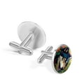 thumbnail image 3 of Wolf Elegant Stainless Steel Shirt Cufflinks for Formal Attire - for Weddings and Business Meetings, 3 of 6
