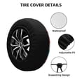 thumbnail image 2 of Naloa Easter Egg PVC Leather Spare Tire Wheel Cover for Car Truck SUV Camper Trailer Universal Fit many size16 inch, 2 of 6