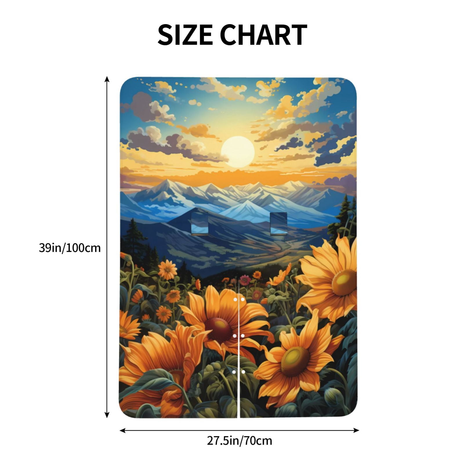 Naloa Sunset Sky Sunflower Baby Car Seat Cover, Breathable Baby Carrier Cover, Multiuse Baby Carrier Cover & Nursing Breastfeeding Cover