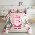 thumbnail image 2 of jejeloiu Santa Claus Full Size Comforter Sets,Christmas Theme Bedding Comforter Set,Xmas Snowman Tree Bedding Sets For Teens,Microfiber Bedroom Decor Reversible,3 Pieces, 2 of 8