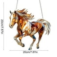 thumbnail image 3 of Acrylic Horse Decorative Figurine With Stand Base,Multi Functional Tabletop Ornament For Living Room Bedroom Office Desk Shelf Home Decoration, 3 of 9