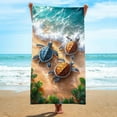 thumbnail image 6 of purcolt Beach Towel for Adults & Kids, Extra Large Quick Dry Absorbent Microfiber Oversized Lightweight Thin Towels for Vacation Beach Pool Swimming, 30"x60", 6 of 9