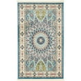 thumbnail image 1 of Unique Loom Tapis Motif Médaillon Narenj 3' x 5' Rectangle Bleu/tan, 1 of 1