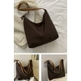 thumbnail image 4 of LHSHID Femmes Filles Rétro Toile Hobo Sac Suspendu Sac Seau Mode Sac Bandoulière Sac d'Épaule, 4 of 4