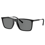 Armani Exchange AX 4160S Plastic Unisex Square Sunglasses Matte Black 57mm Adult