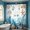 Blue499, variant on Tuvgenk Creative Underwater Line Shell Coral Print Curtain, Living Room Bedroom Atmosphere Decorative Window Curtain (Style A)