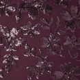 thumbnail image 3 of Zelouf Alaya Floral Sequin On Stretch Mesh  , Sewing, DIY, Crafts Fabric by the Yard, Plum/plum, 10 Yard, 3 of 3