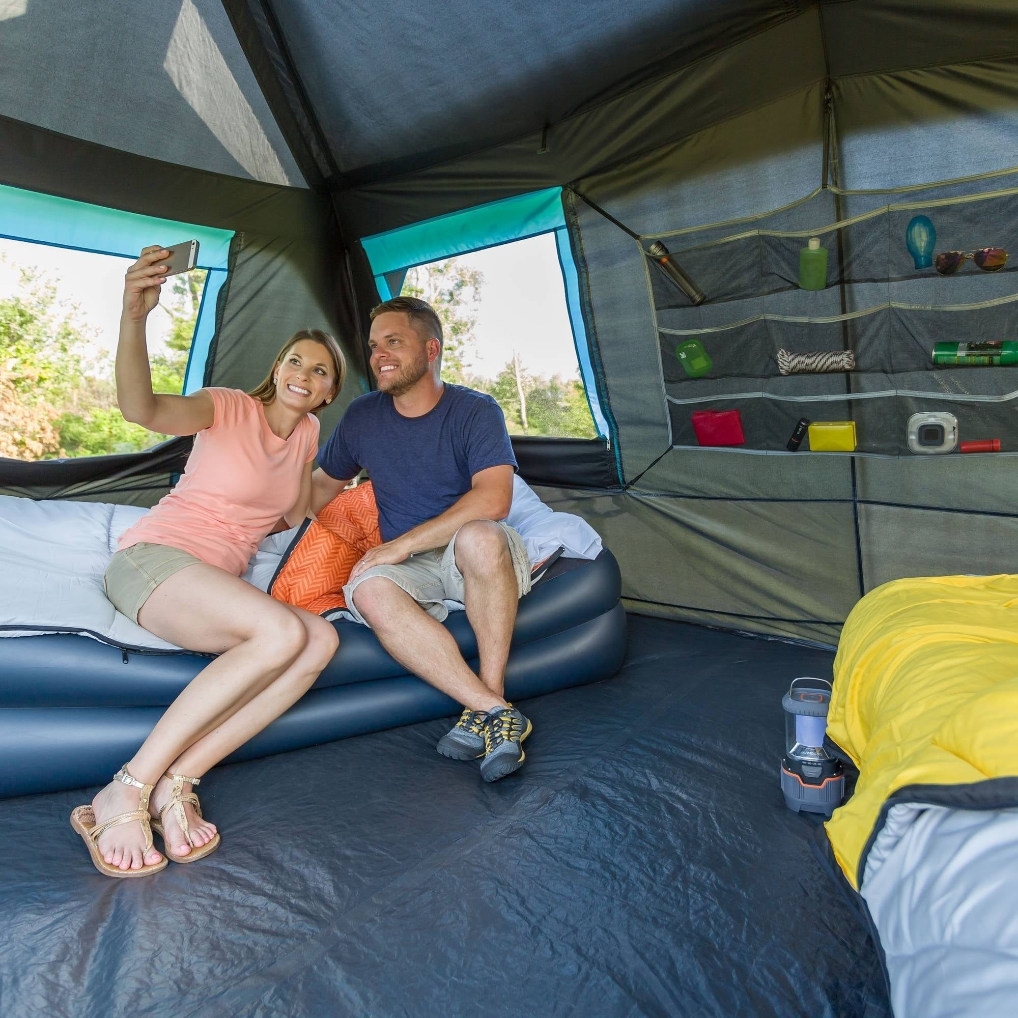 Ozark Trail 14'x10' 10-Person Dark Rest Instant Cabin Tent, 37.7 lbs