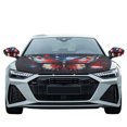 thumbnail image 2 of Yuyamidu Butterfly Hood Covers for Cars Sedans American Flag Exterior Rear View Accessories Elastic Auto Hood Blanket and Side Mirror Covers Set of 3 Daily Festival Decor, 2 of 7