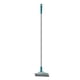 thumbnail image 1 of Cepillo de piso de plástico de dos caras para fregar pisos de baldosas de baño y garaje, color azul claro, 1 of 12