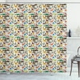 thumbnail image 1 of Ambesonne Tropical Shower Curtain, South America Animals, 69"Wx70"L, Multicolor, 1 of 3