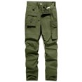 thumbnail image 1 of Snorda Men's Casual Wearproof Springy Pants Stretch Cargo Multi-pocket Sweatpants, 1 of 3
