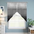 thumbnail image 6 of Gradient Black Swag Valances for Windows 2 Pack Abstract Black Grey White Gradient Water Ripples Swag Kitchen Curtains 63 Inches Long Rod Pocket Short Window Treatment for Kitchen Bathroom 36"x63", 6 of 9
