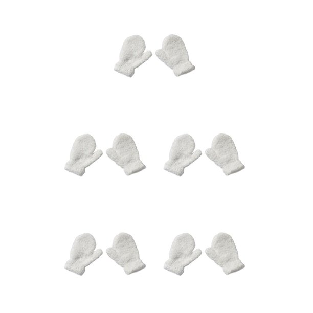 Jumpingount 1 par de manoplas de punto para bebé, artesanía de punto cómoda y delicada, accesorio de ropa de invierno, funda de mano para al Type2 NO2