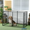 thumbnail image 2 of PawHut 6 Panel 32.5" - 59" x 40" Heavy Duty Dog Playpen for S, M and L Dogs, 2 of 10
