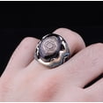 thumbnail image 4 of Roarsilver Seal of Solomon-Star of David Ring-Handmade Mens Ring-Agate Stone Ring-Signet Ring Mens-Jewelry Gift For Mens-Silver Rings for Men-Agate Wedding Ring | 11, 4 of 5