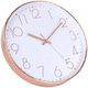 thumbnail image 2 of Reloj de pared Silencioso Sin tictac Cuarzo de calidad, Redondo Fácil de leer para el hogar Oficina Reloj escolar Reloj de pared silencioso de plástico Adepaton 2034727-1, 2 of 9