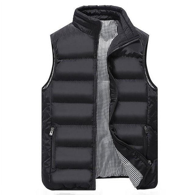 Chaleco de hombre otoño e invierno acolchado cálido de algodón chaleco de ocio para hombre talla grande