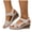 Beige, variant on Wedge Sandals for Women Comfortable Slip On Orthopedic Shoes Casual Wide Width Plkatform Sandal with Ankle Back Strap