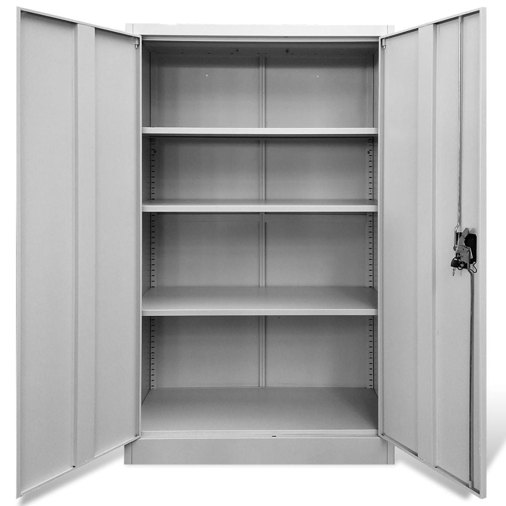Metal Storage Cabinet, Locking Adjustable Storage Cabinet for Garage Office