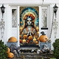thumbnail image 5 of HomeKingdee Day of The Dead Door Cover Día De Los Muertos Decoration Mexican Fiesta Party Sugar Skull Office Front Door Decor, 5 of 6
