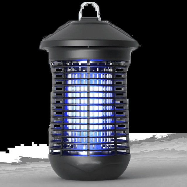 Asesino de mosquitos, lámpara eléctrica para moscas, exterminador de mosquitos con luz UV de 18 W, lámpara para matar moscas interior y exterior de 360°, fácil de limpiar, cobertura de 80 m²