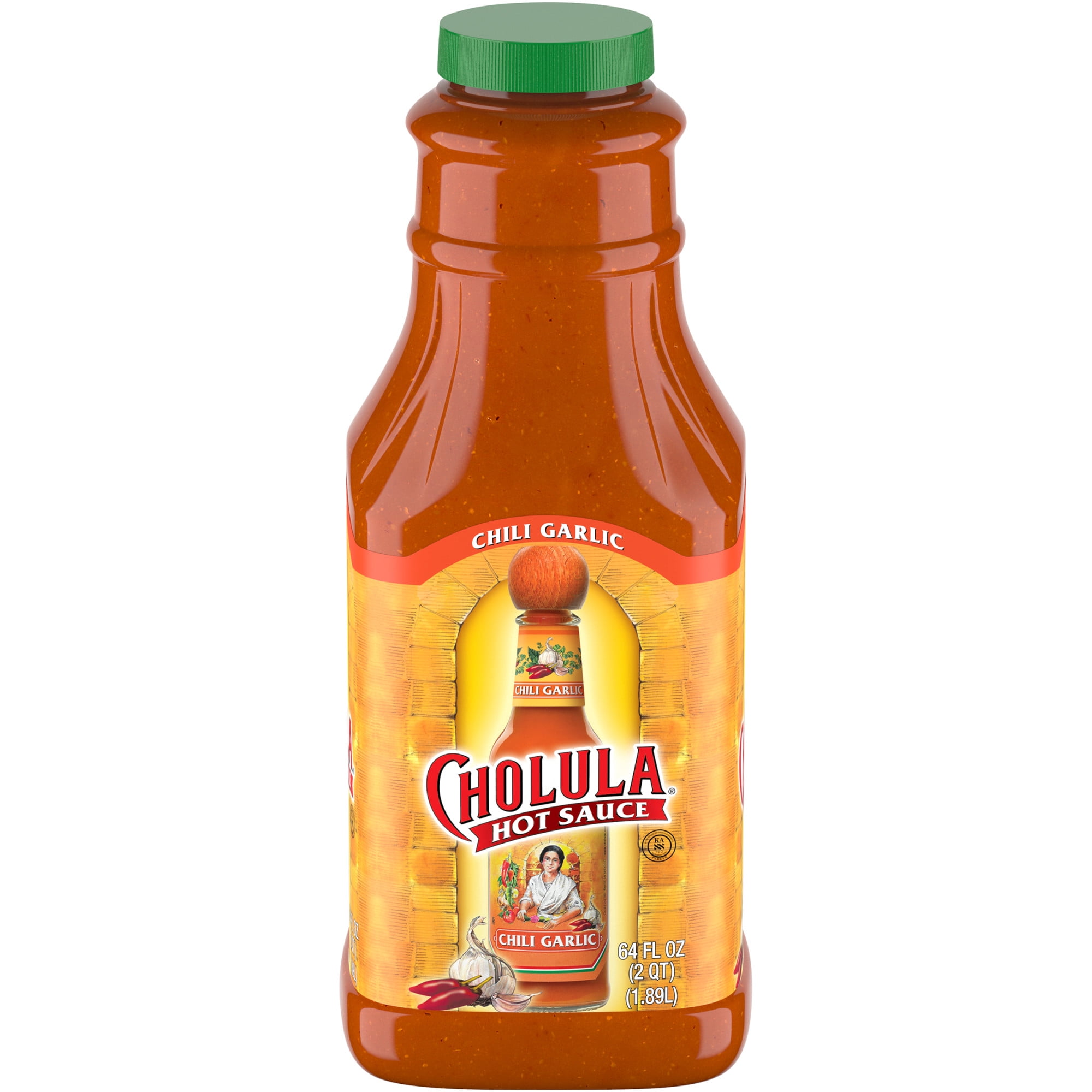 Cholula Chili Garlic Hot Sauce, 64 fl oz