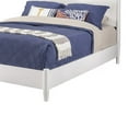 thumbnail image 3 of King Platform Bed with Panel Headboard, White, 3 of 5