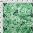 thumbnail image 3 of oneOone Polyester Spandex Sea Green Fabric Floral Sewing Fabric By The Yard Printed Diy Clothing Sewing Supplies 56 Inch Wide, 3 of 4