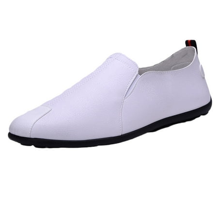 

Black and Friday/Cyber·Monday Deals asdoklhq Casual Shoes for Men Under $25 Fashion Men Leather Casual Slip-On Breathable Driving Boat Shoes Dress Shoes