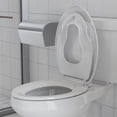 thumbnail image 4 of Potty training seat: built - in elongated toilet seat (19 pulgada), 2 - in - 1 con baby seat, soft - close, quiet, magnetic absorption, easy installation para bottom - fixing toilet, 4 of 7