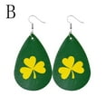 thumbnail image 2 of Wioihee Under $2.00 Earrings Studs St Patricks Day Earrings for Women Rhinestone Green Heart Leaf Earring for Women St Patricks Day Accessories, 2 of 2