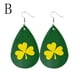 thumbnail image 1 of Pendientes para mujer, regalos para mujer, pendientes de San Patricio, pendientes de sombrero verde geométrico irlandés, joyería para mujer, pendientes de moda., 1 of 2