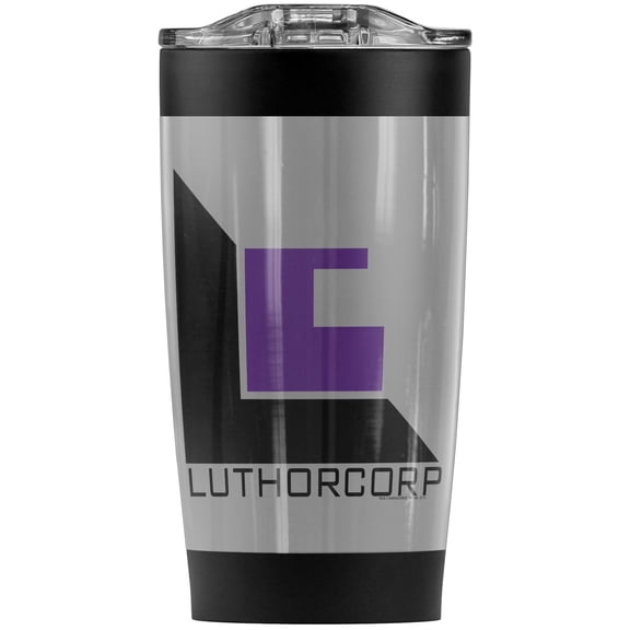 Smallville Luthorcorp Stainless Steel Tumbler 20 oz Coffee Travel Mug/Cup, Vacuum Insulated & Double Wall with Leakproof Sliding Lid | Great for Hot Drinks and Cold Beverages