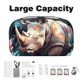 thumbnail image 3 of Rhinoceros Digital Bag Oxford Cloth Waterproof Travel Organizer Charger Pouch Cell Phone Charger Station Computer Cord Organizer 5.9x9.44x3.14 in, 3 of 6