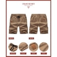 thumbnail image 6 of Chase Secret Casual Shorts for Men Drawstring Summer Beach Stretch Golf Cargo Shorts 34, 6 of 6