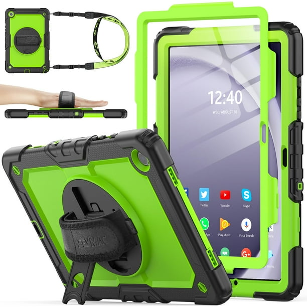 Funda SEYMAC de serie para Samsung Galaxy Tab A9+ Plus 11", color verde
