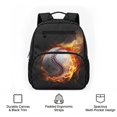 thumbnail image 6 of Aplkyhs Backpack for Students 9-18 School Bookbag Fire Baseball Lightweight Water Resistant for Teens Daily Use, 6 of 7