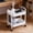 White, variant on pantry organizers Two Layer Trolley Floor Storage Rack Kitchen Floor Multi Layer Snack Dormitory Bedside Bedroom Toilet Mobile Bathroom Rack