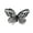 C black butterfly, variant on Dark Butterflies Multilayer Open Adjustable Girl Celebrity Cool Jewelry Aesthetic Accessories
