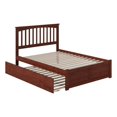 thumbnail image 3 of Leo & Lacey Mission Full Wood Platform Bed and Twin Trundle in Walnut, 3 of 9
